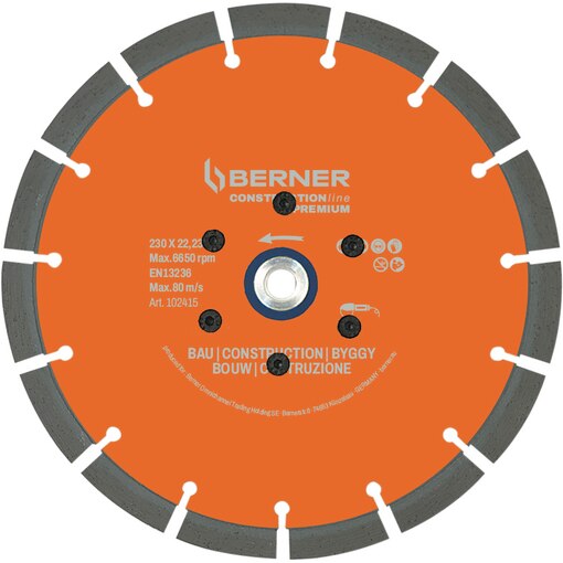 Disque diamant à sec moyeu déporté S13 Ø 125 mm